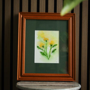 Dandelion Flower Original Watercolor Painting