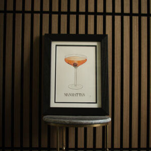 Manhattan Cocktail Watercolor Original Painting