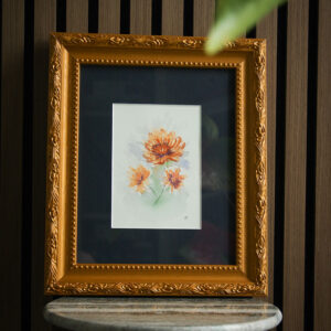 Loose Chrysanthemum Flower Original Watercolor Painting