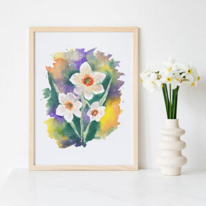 Loose Daffodil Flower Giclée Art Print